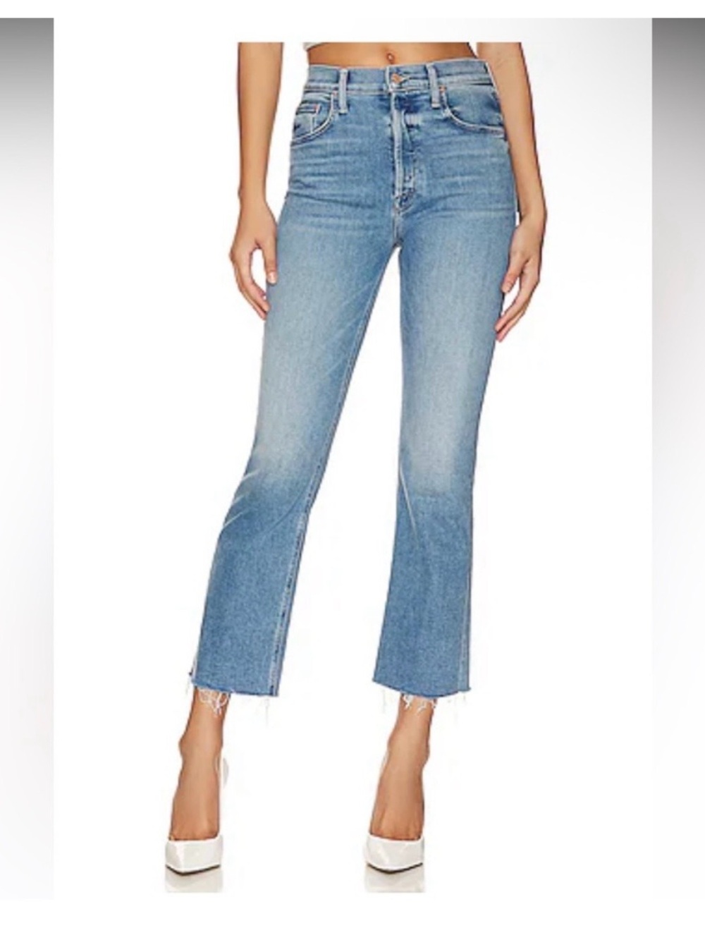 MOTHER Tripper Ankle Frey Crop Jean in Je T’aime size 28